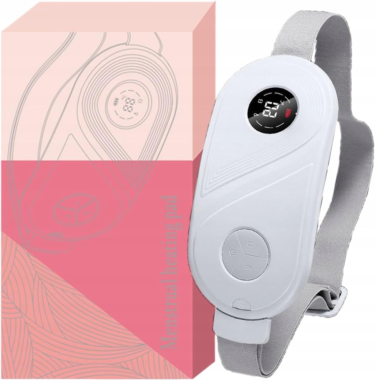 MENSTRUAL BELT FOR MENSTRUAL PAIN WARMING VIBRATING MASSAGER