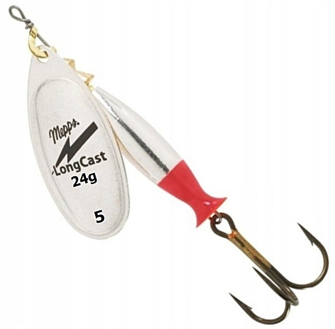 MEPPS AGLIA LONG CAST No. 5 / 24 g SILVER - THE ORIGINAL PACKED - WORLD'S #1 LURE
