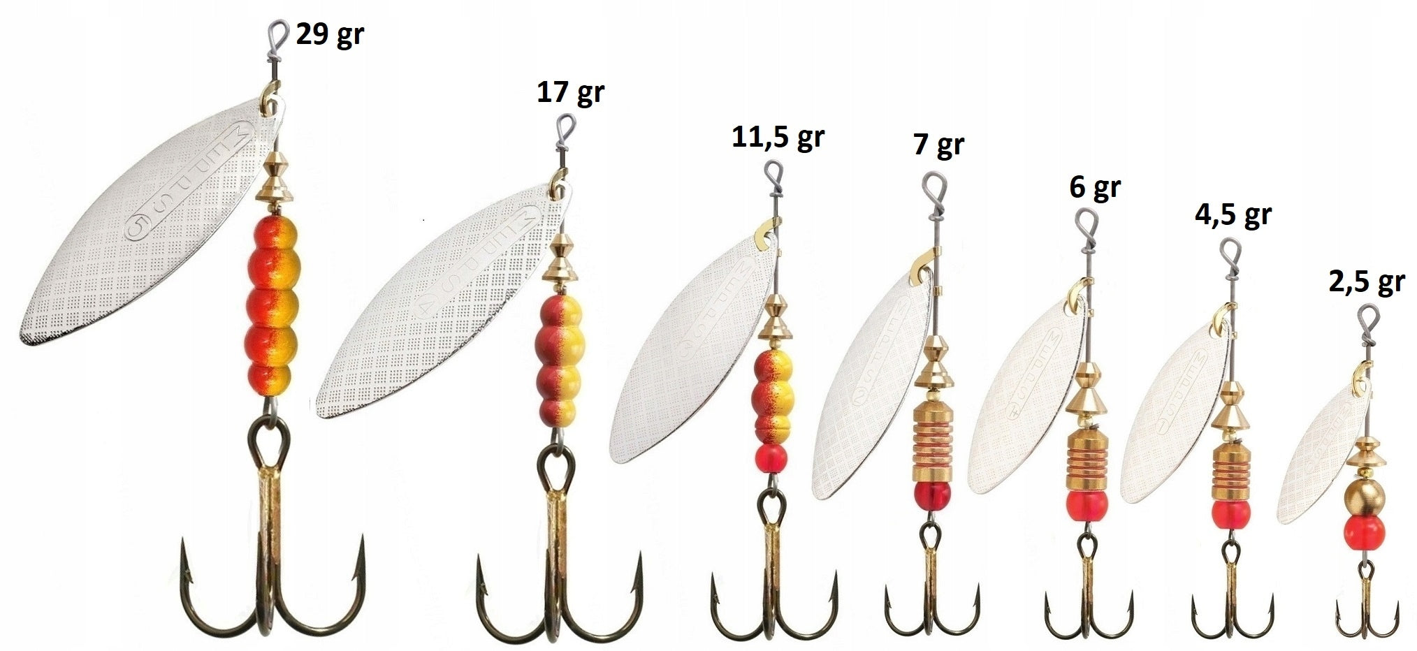 MEPPS AGLIA LONG SILVER No. 1 / 4.5 gr THE ORIGINAL PACKAGED WORLD'S #1 LURE Model AGLIA LONG