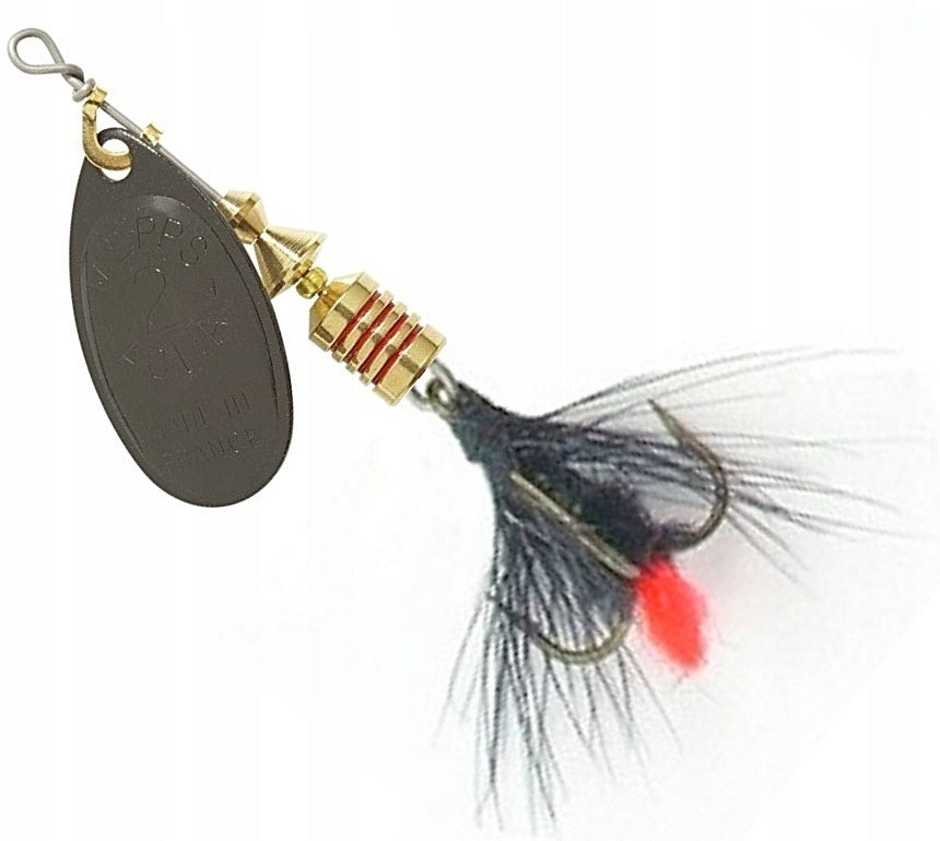 MEPPS AGLIA MOUCHE BLACK FLY BLACK Nr.2-4,5g THE ORIGINAL WORLD'S #1 LURE