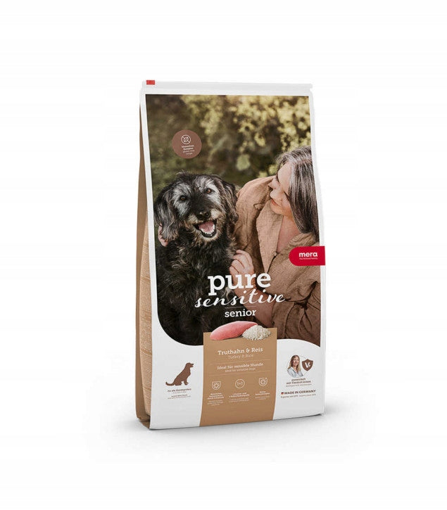 MERA Pure Sensitive Senior with Turkey and Rice Dry Dog Food 12,5 kg Packaging status original