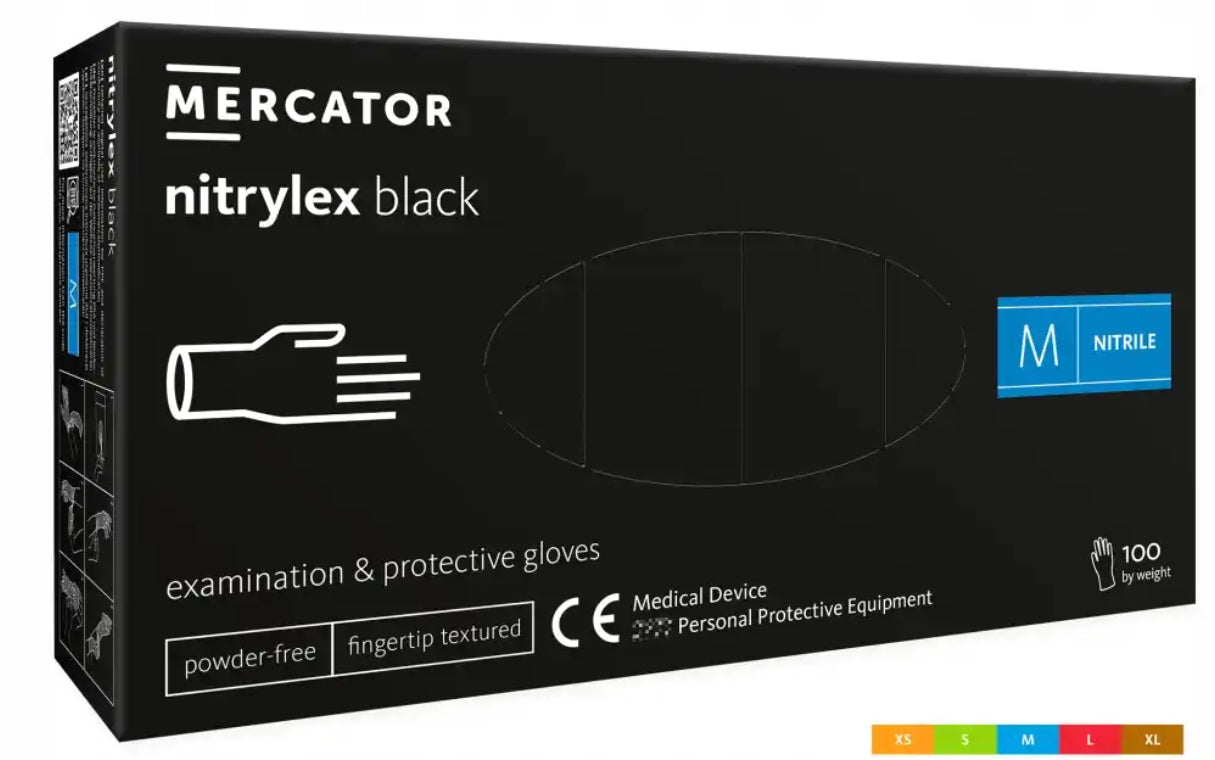 MERCATOR NITRILEEX BLACK SIZE M