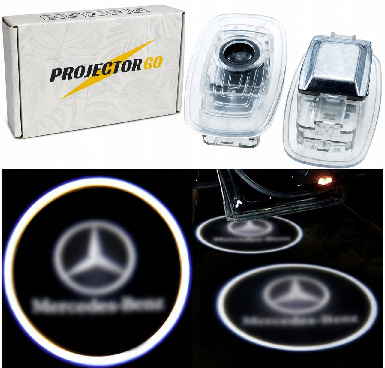 MERCEDES 2X LED LOGO WELCOME PROJECTOR FOR CAR EQE V295 SL R232 CLE V297