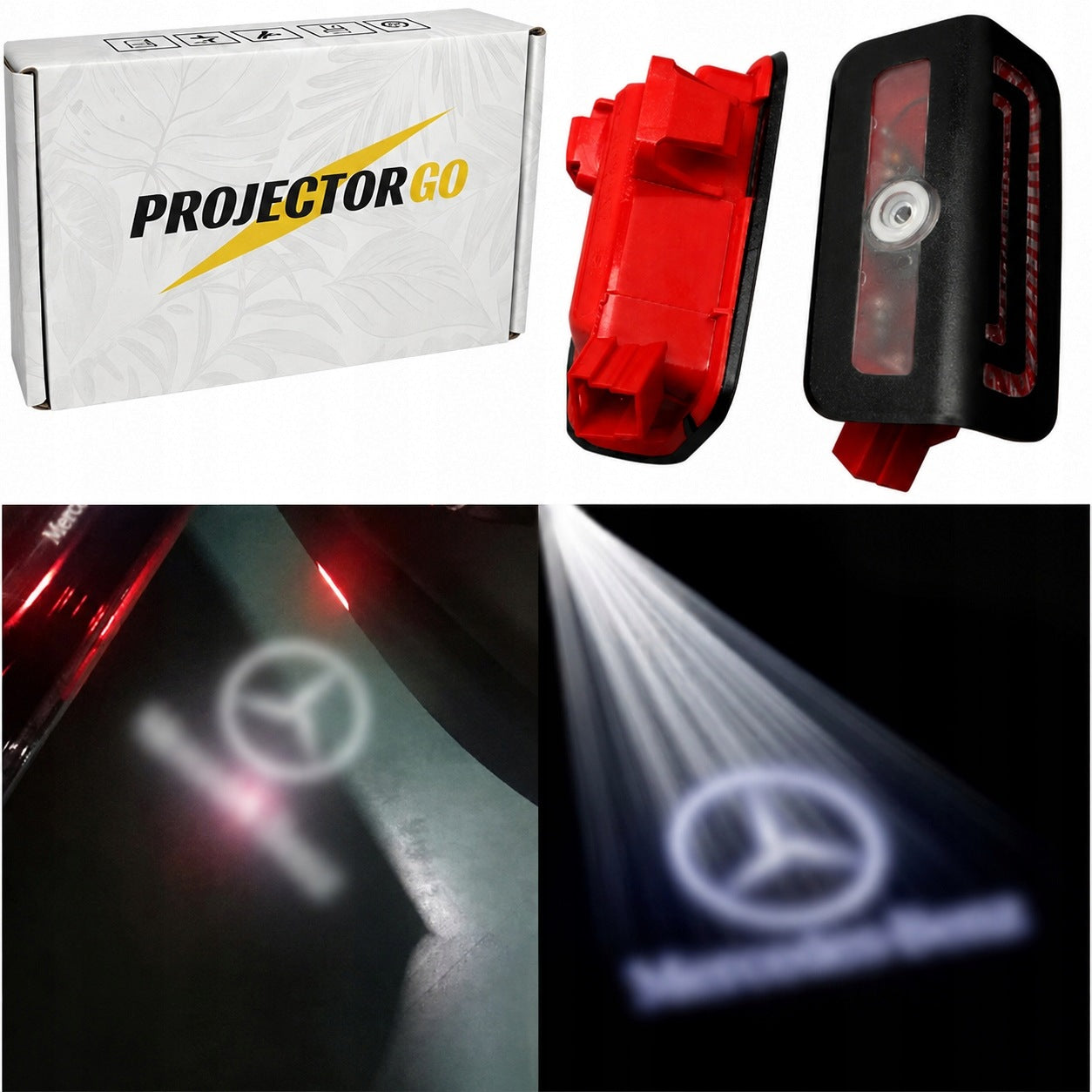 MERCEDES 2X WELCOME LED LIGHT LOGO PROJECTOR FOR CAR W206 W223 EQS GLC