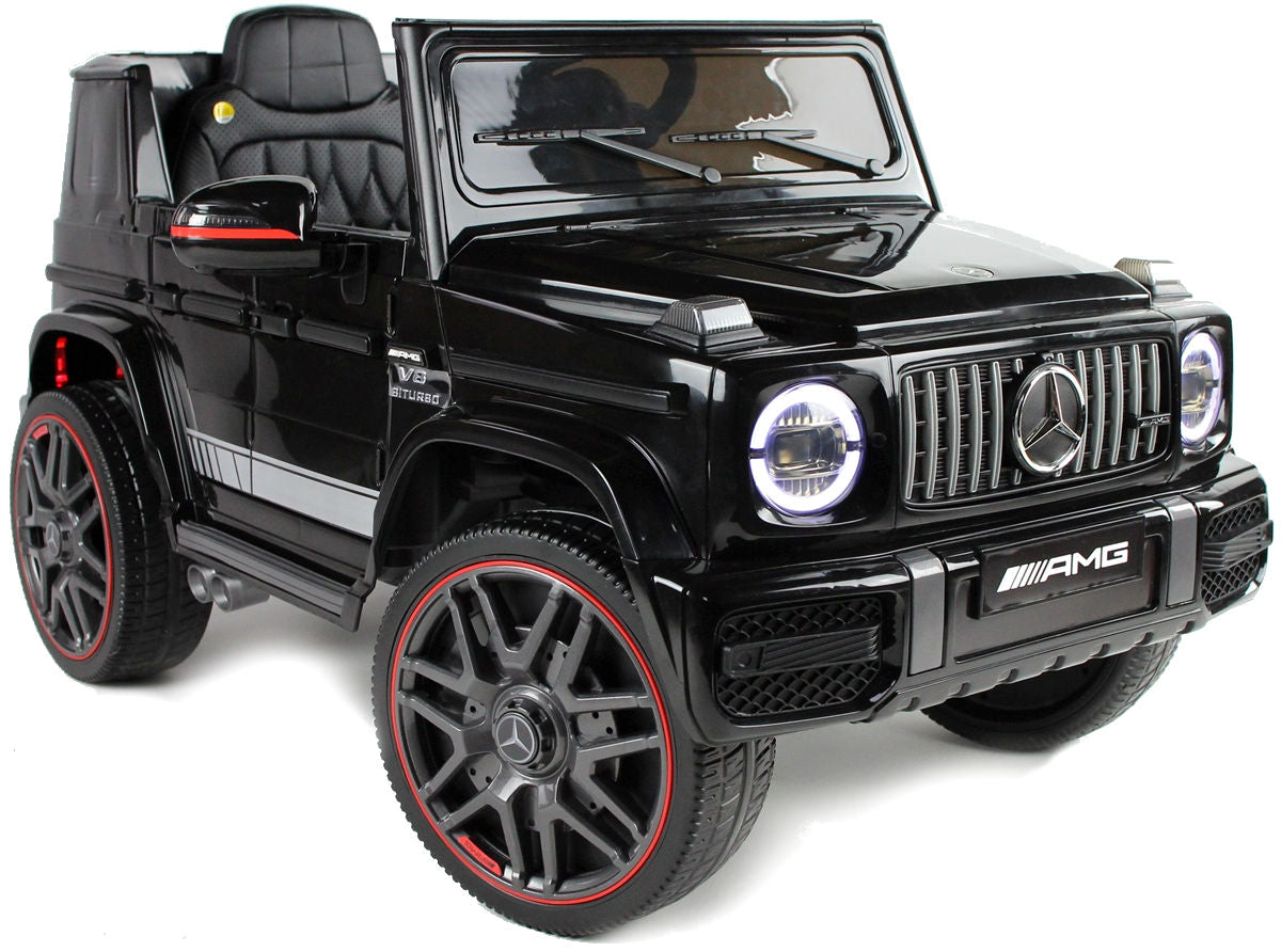 MERCEDES G63 4x4 180W LEATHER, EVA Auto Battery Operated, 12v 9ah, LED, Remote Control Vehicle length 105 cm