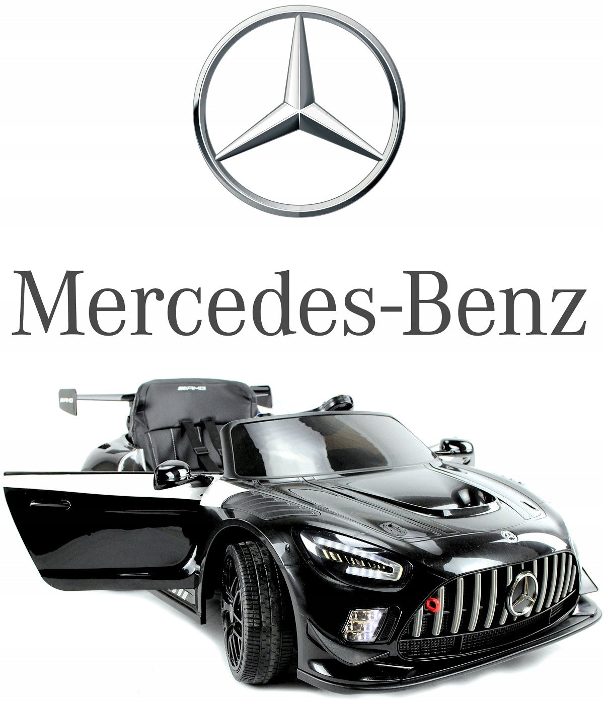 MERCEDES GT3 AMG 4x4 EVA LEATHER LACQUER Auto for bluetooth battery 12v9ah Brand PlayHouse