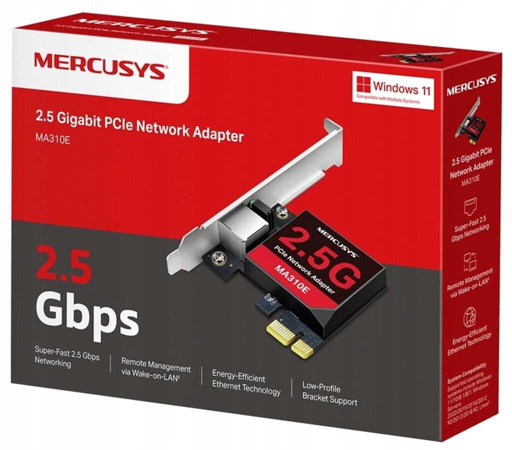 MERCUSYS MA310E PCI Express Network Card, Internal Manufacturer Mercusys