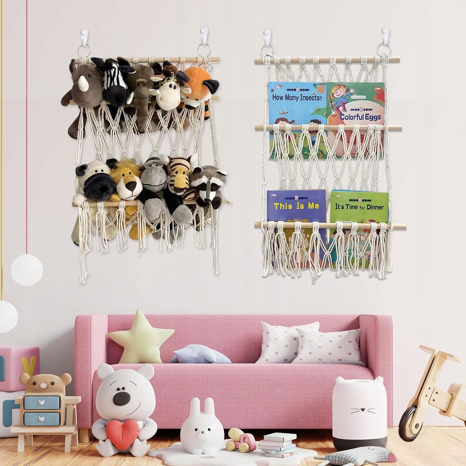 MESH HAMMOCK FOR STORAGE HANGING SHELF FOR PLUSH TOYS TOYS STUFFED ANIMALS Manufacturer code 15772046683