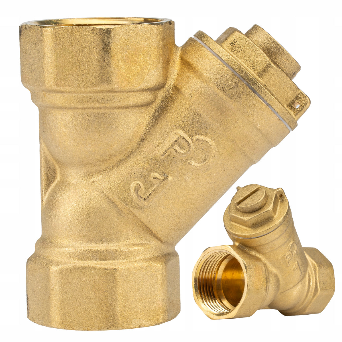 MESH OBLIQUE FILTER WITH MAGNETIC SEPARATOR INSERT 1" DN25 BRASS