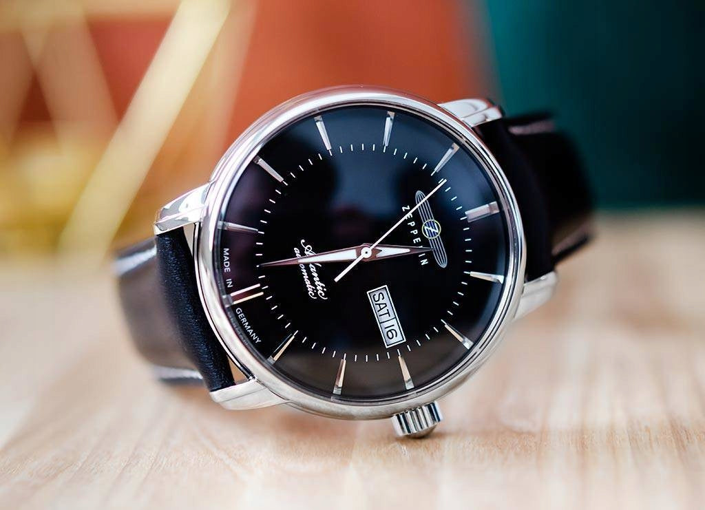Damenuhr Zeppelin Atlantic Automatic, 8466-2, schwarz 