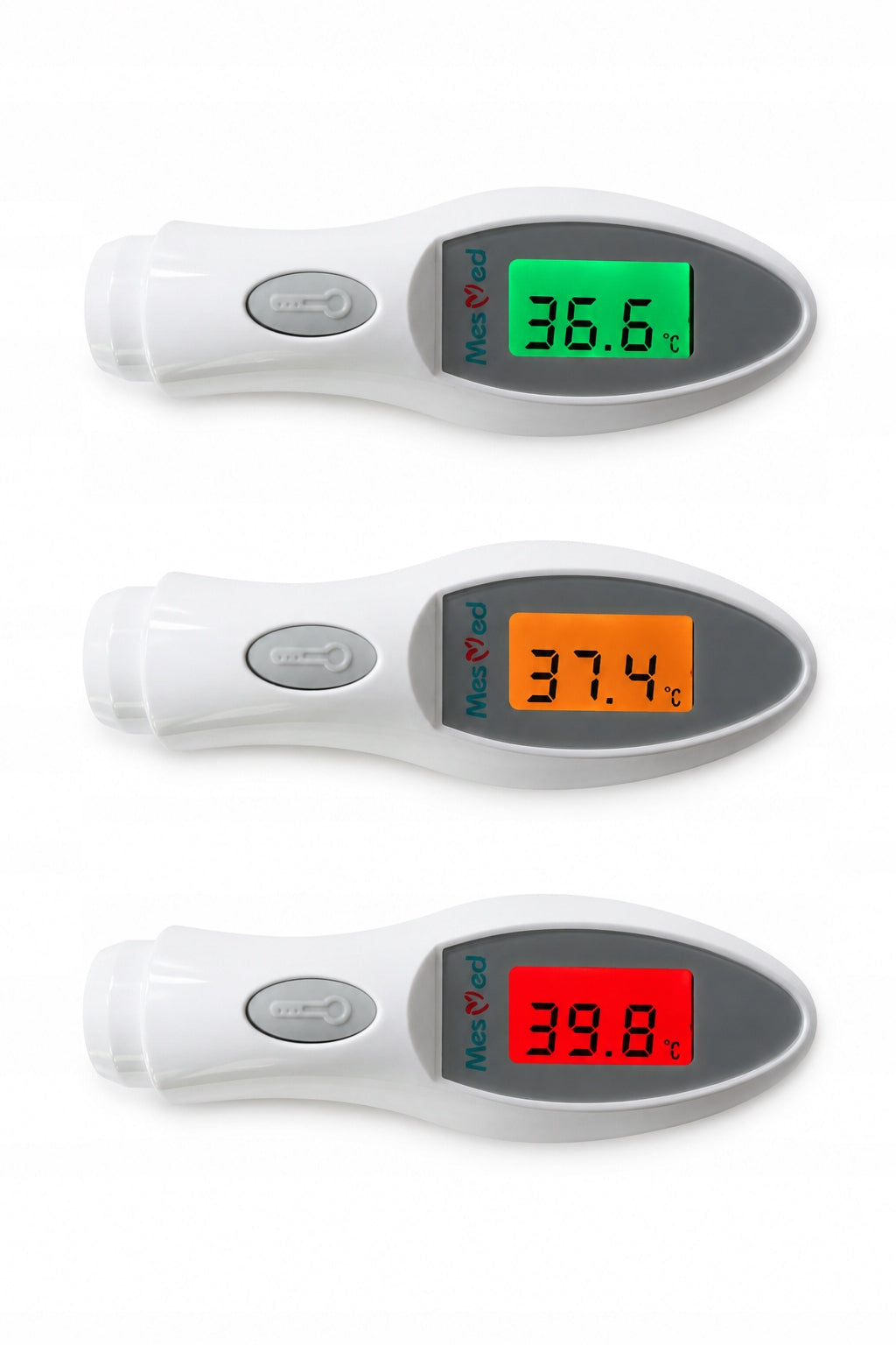 MESMED MM-310 NEZA NON-CONTACT MEDICAL THERMOMETER 1s LCD 3 COLORS CE CASE Medical device yes