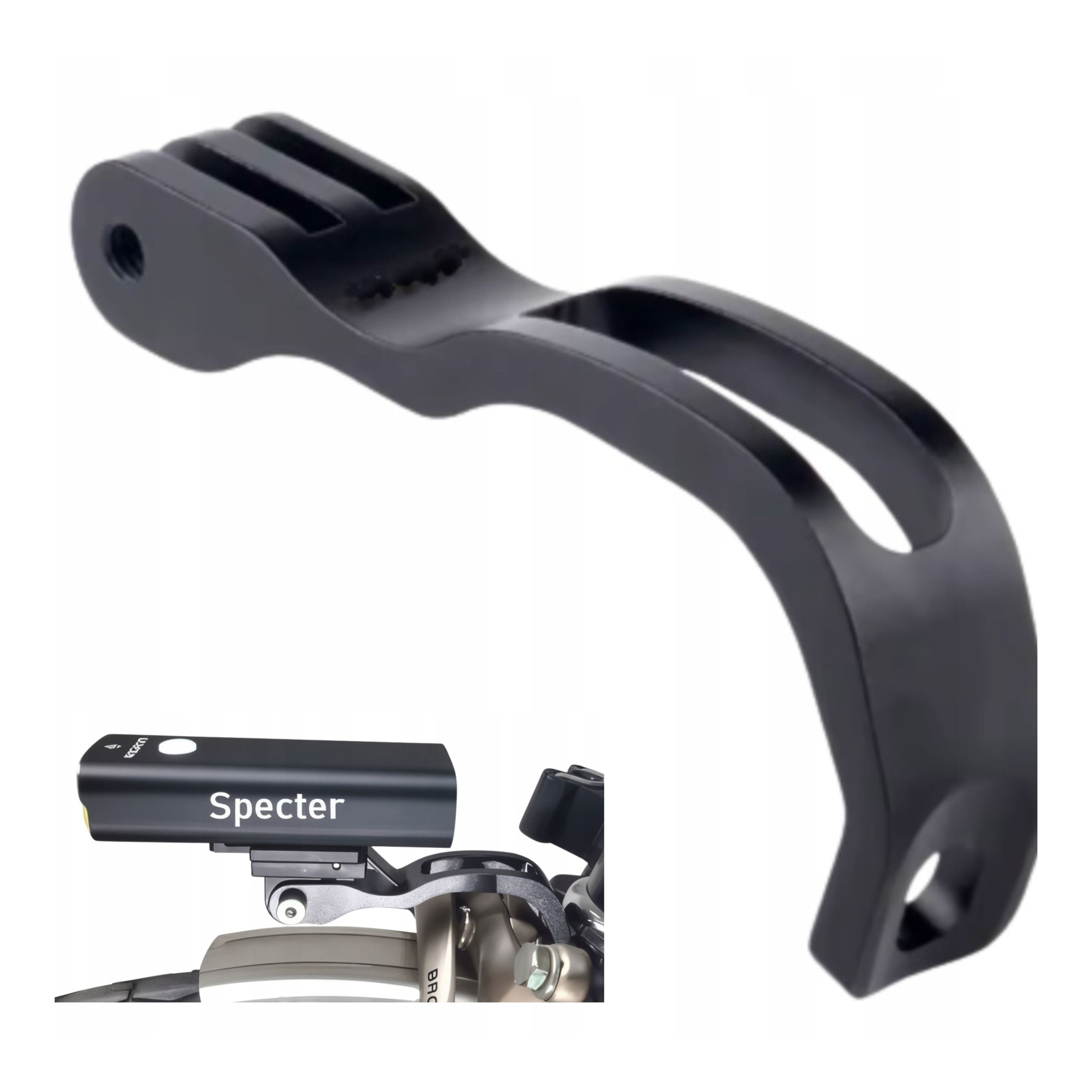 METAL BICYCLE FORK HOLDER FOR GOPRO ALUMINUM CAMERA LIGHT