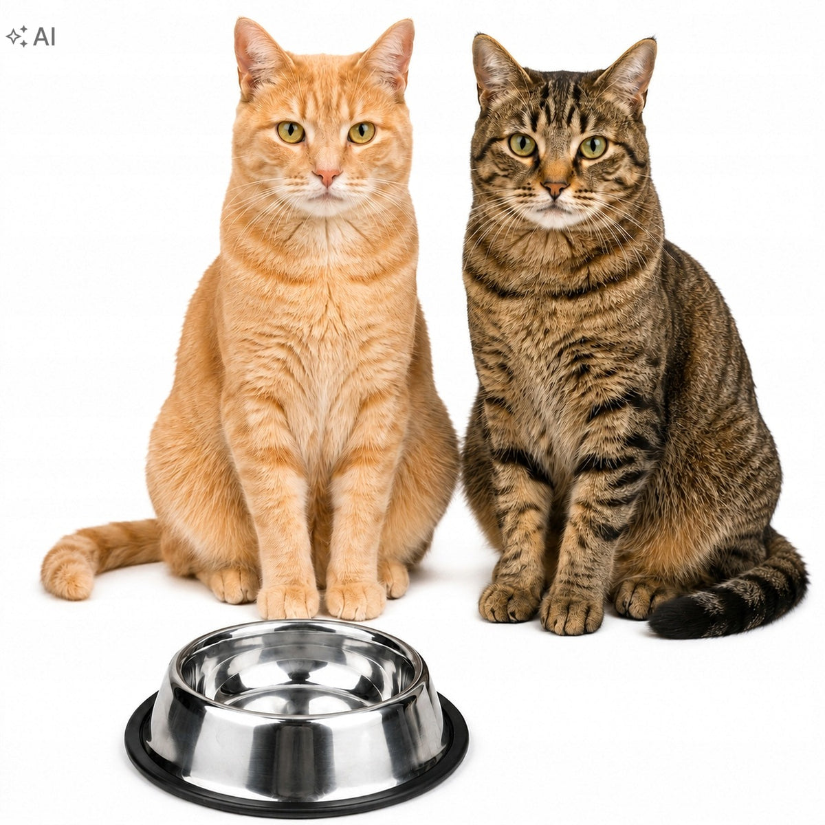 METAL BOWL FOR SMALL DOG CAT NON-SLIP 0,2 L