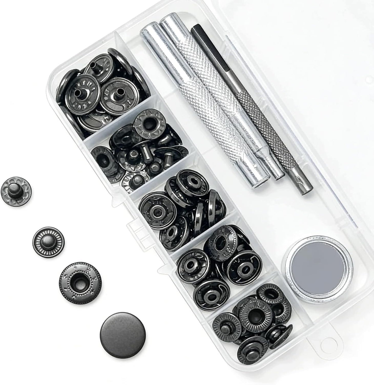 METAL BUTTONS LATCHES 15 MM FOR LEATHER
