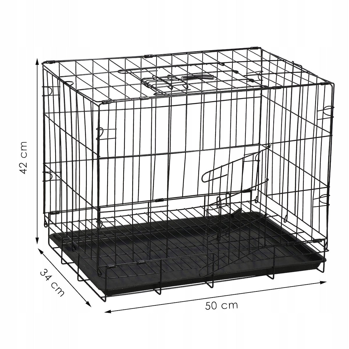 METAL CAGE DOG PLAYPEN EASY CLEANING SOLID 50x34x42 Length 34 cm