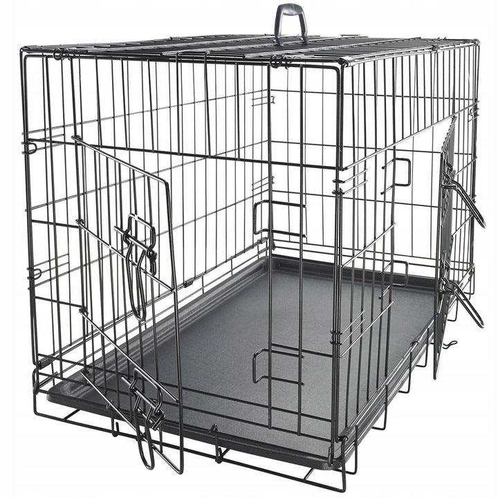 METAL CAGE KENNEL TRANSPORTER FOR DOG CAT ANIMALS XL 91x62x70 cm Trade name Klatka kennelowa Ender / Bisky r. XL 62 x 91 x 70 cm z uchwytem