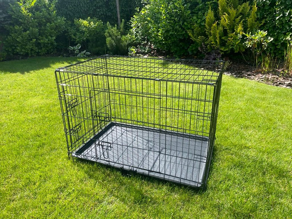 METAL CAGE KENNEL TRANSPORTER FOR DOG CAT ANIMALS XL 91x65x59 cm Manufacturer code KL36