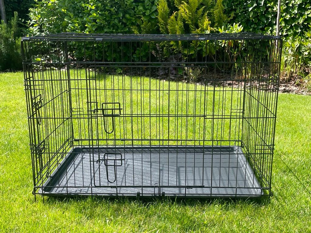 METAL CAGE KENNEL TRANSPORTER FOR DOG CAT ANIMALS XXL 107x71x79cm Manufacturer code KL42