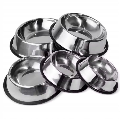 METAL CAT DOG BOWL NON-SLIP FOR FOOD AND WATER 18cm Packaging status original