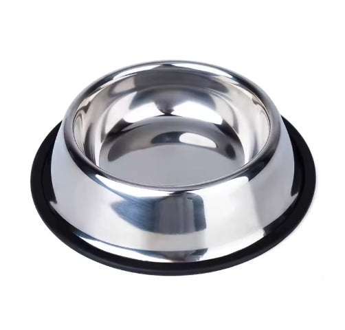 METAL CAT DOG BOWL NON-SLIP FOR FOOD AND WATER 18cm