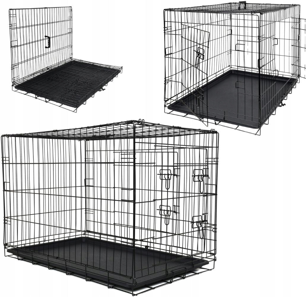 METAL CAT DOG CAGE MULTIFUNCTIONAL KENEL PLAYPEN TRANSPORTER XL