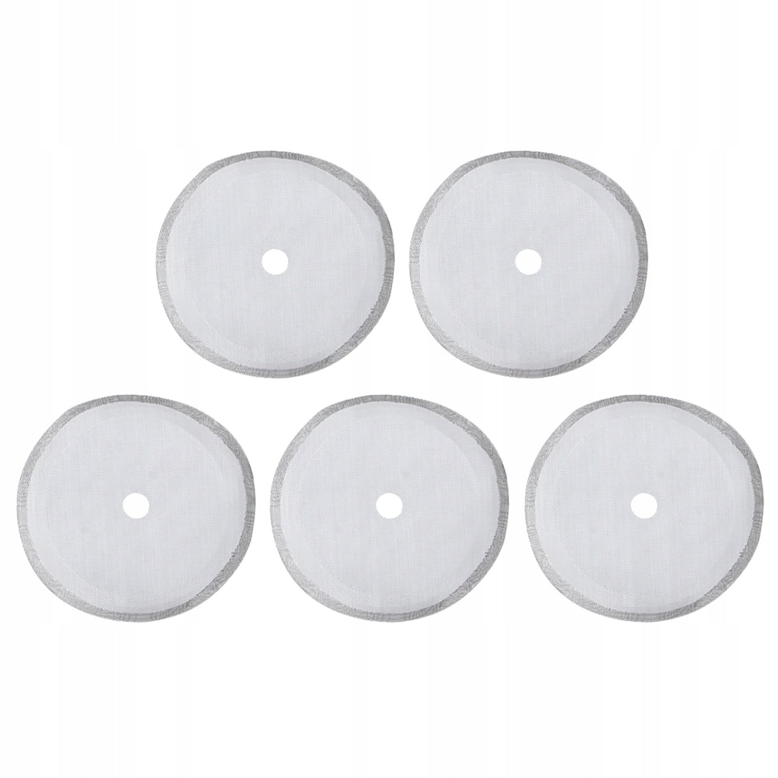 METAL COFFEE FILTER STAINLESS MESH 5 PCS STAINLESS MESH FILTER Dominant color silver/gray