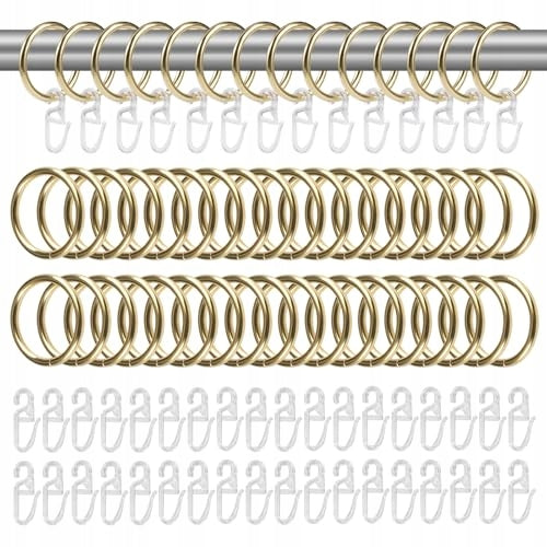 METAL CURTAIN RINGS 30 MM HOOKS DOOR WINDOW 100 PCS. METAL Brand no brand