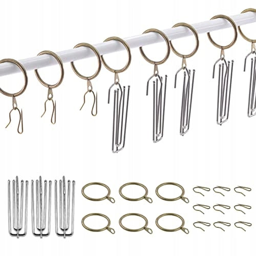 METAL CURTAIN RINGS 30MM HANGING ACCESSORIES SET OF 120PCS Brand no brand