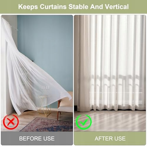 METAL CURTAIN WEIGHTS SET OF 16 PCS WHITE FABRIC WINDOWS Manufacturer code Producent niezależny