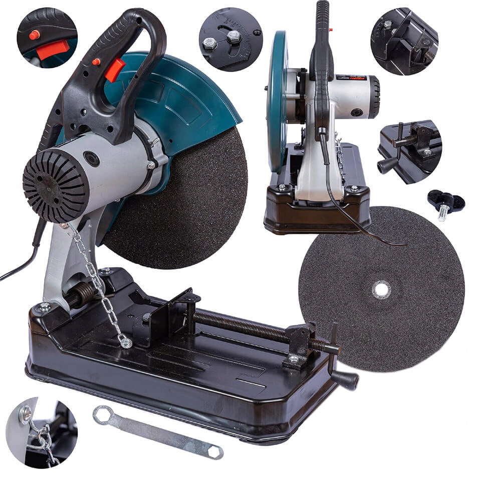 METAL CUTTER MITER SAW SLOW START 4100W DISC 355MM + VICE