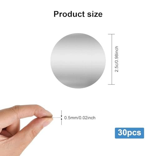 METAL DISCS ROUND PLATES FOR CAR PHONE HOLDER 30 PCS. Manufacturer code Producent niezależny