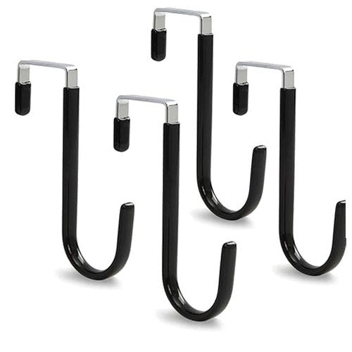 METAL DOOR HOOKS 4 PCS HANGERS FOR HOME WITHOUT DRILLING METAL