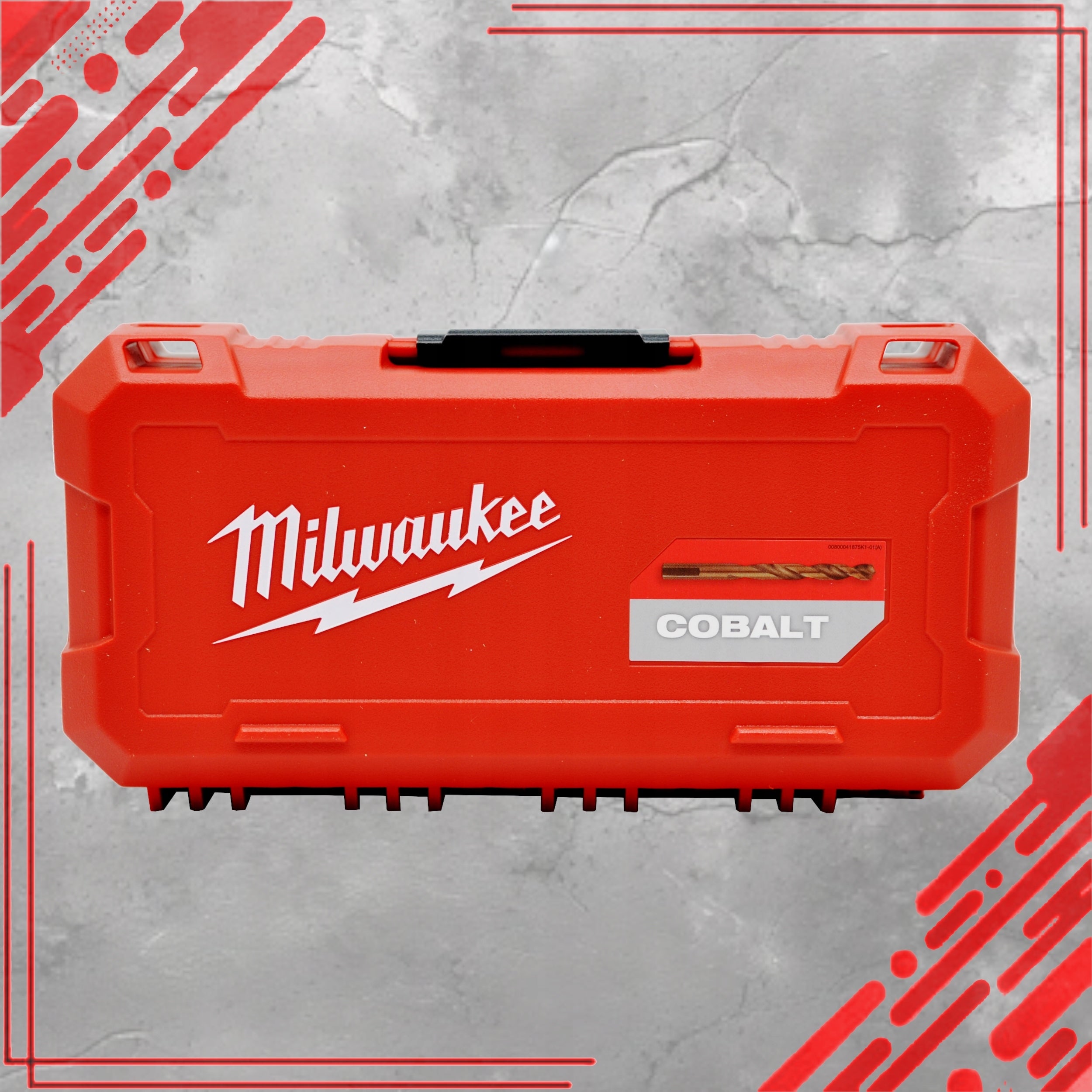 METAL DRILL BIT SET 19PCS 1-10MM HSS-G RED COBALT PRECISION DRILL BITS Brand Milwaukee