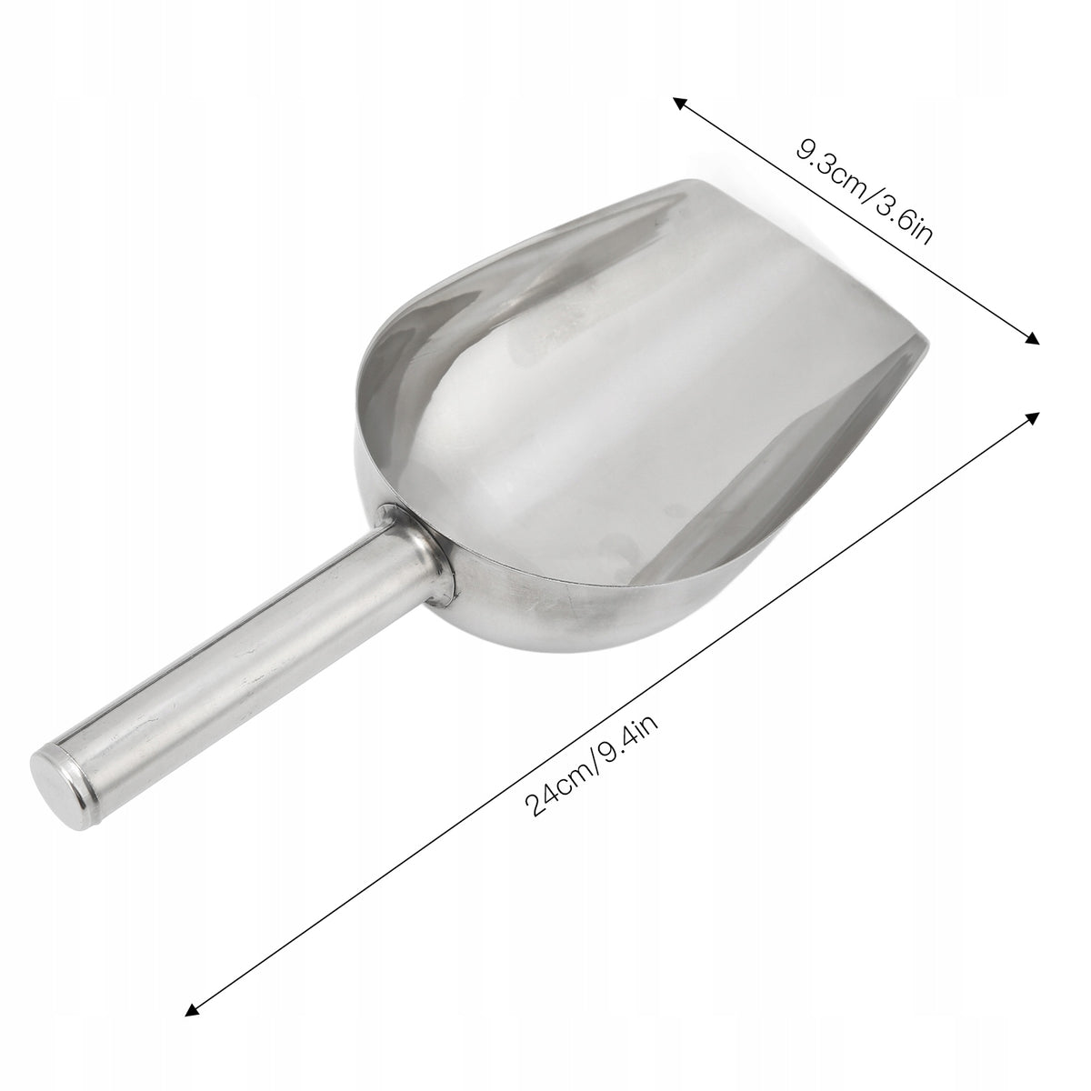 METAL FEED SHOVEL SPATULA MEASURING CUP FEED Packaging status original