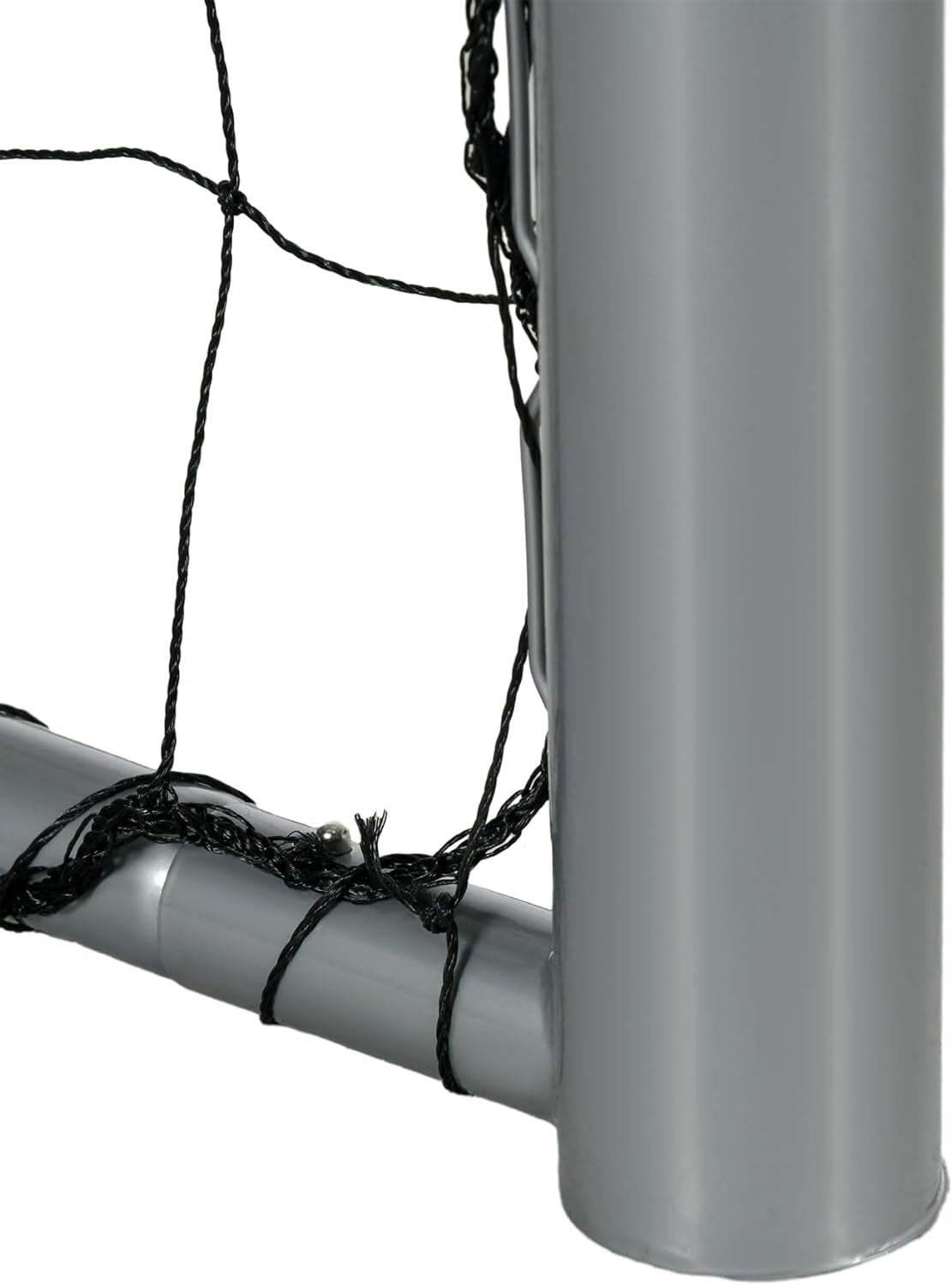 METAL FOOTBALL GOAL WITH MESH LARGE 240x160 TRAINING THICK PIPE 60mm Kid's age 3＋ years