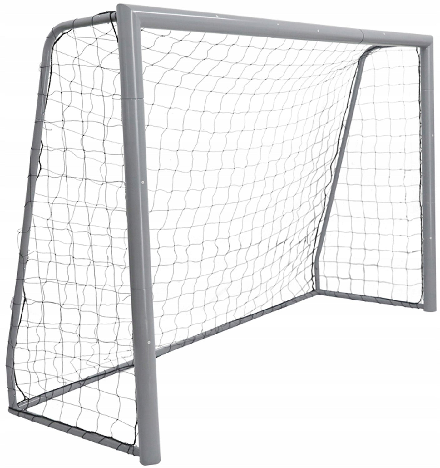 METAL FOOTBALL GOAL WITH MESH LARGE 240x160 TRAINING THICK PIPE 60mm Product depth 85 cm