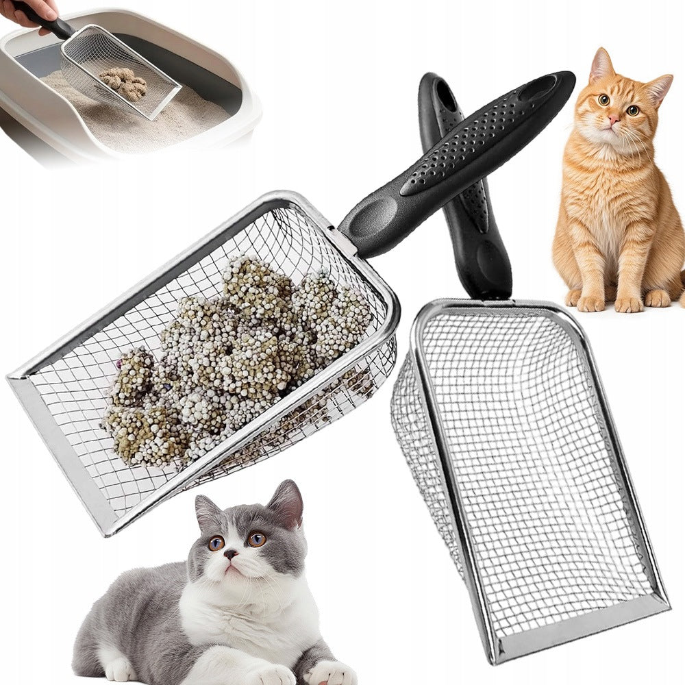METAL GRAVEL SHOVEL SET OF 2 STRAINERS 3,8MM 5MM FOR CHICKEN COOP