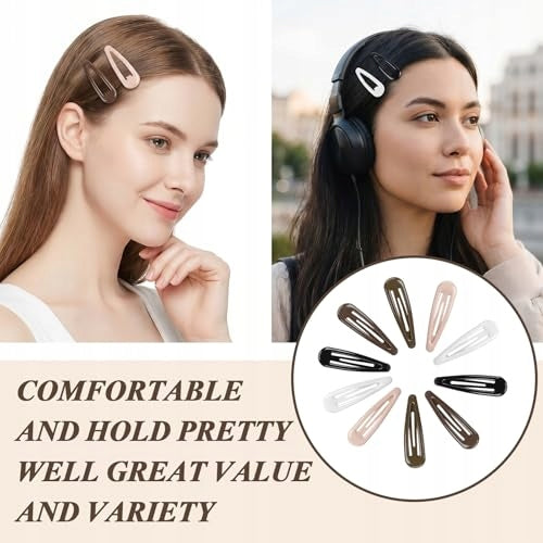 METAL HAIR CLIPS FOR WOMEN THIN HAIR 20 PIECES METAL Manufacturer code Bez marki