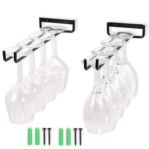 METAL HANGING GLASS HOLDERS FOR WINE 2 PIECES METAL GLASS Brand no brand