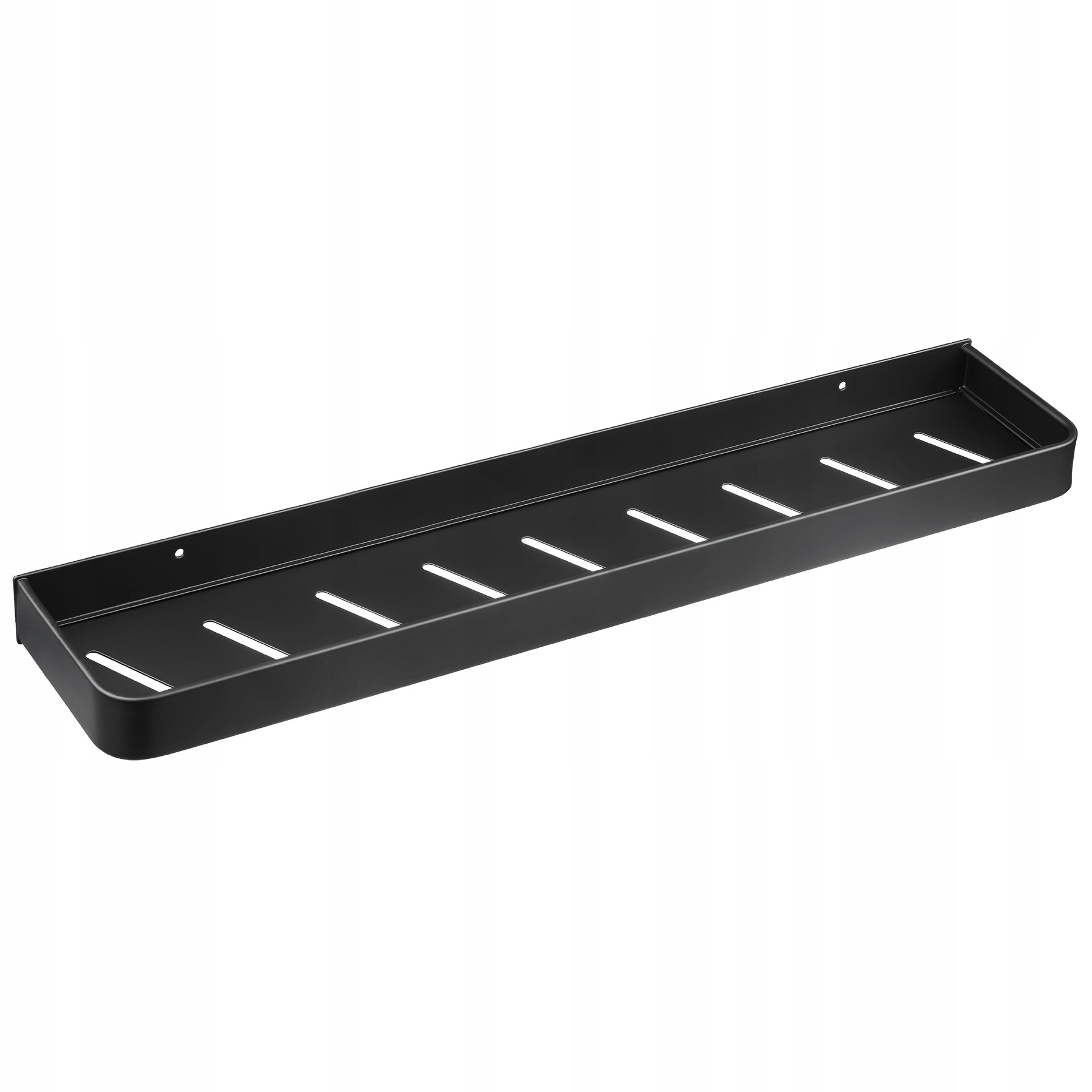 METAL HANGING SHELF FOR BATHROOM SHOWER BLACK WITHOUT DRILLING 60cm