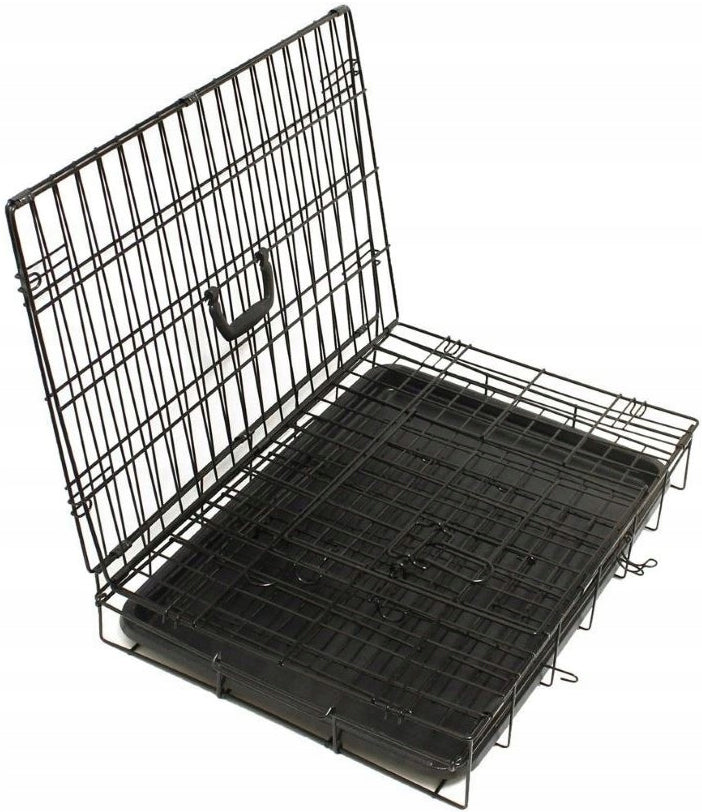 METAL KENNEL CAGE FOR DOG ANIMALS TRANSPORTER PLAYPEN 122x74x80 XXXL Kind cage