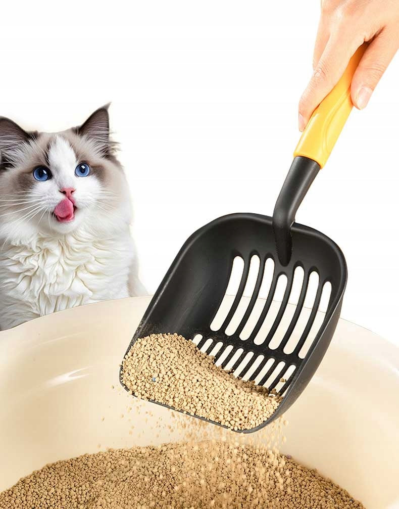 METAL LITTER BOX SPATULA STRONG BLACK LARGE CAT DUSTPAN 35cm Manufacturer code ZGEER VUVBBII