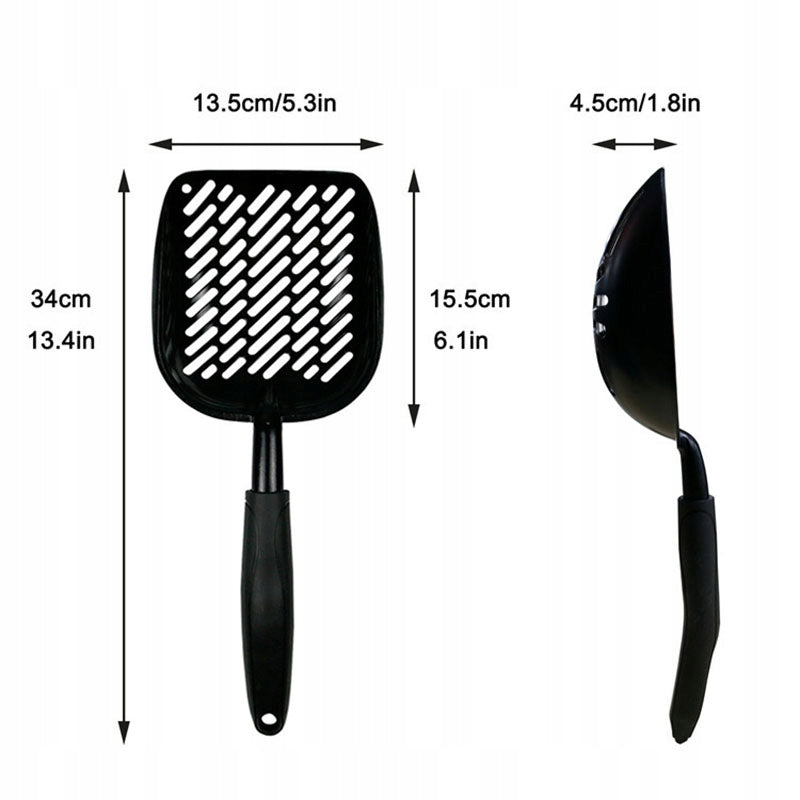 METAL LITTER BOX SPATULA STRONG BLACK LARGE CAT DUSTPAN Manufacturer code TH02250934
