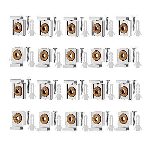 METAL MIRROR CLIPS SET OF 5 PCS METAL WALL MIRROR MOUNT Brand no brand