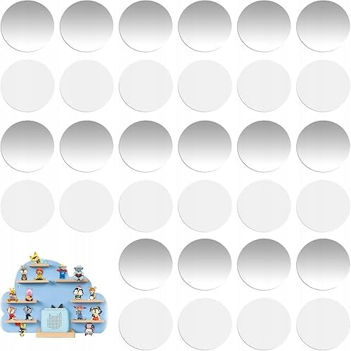 METAL PLATES FOR MAGNETS SELF-ADHESIVE 20 MM 100 PCS FOR FIGURINES