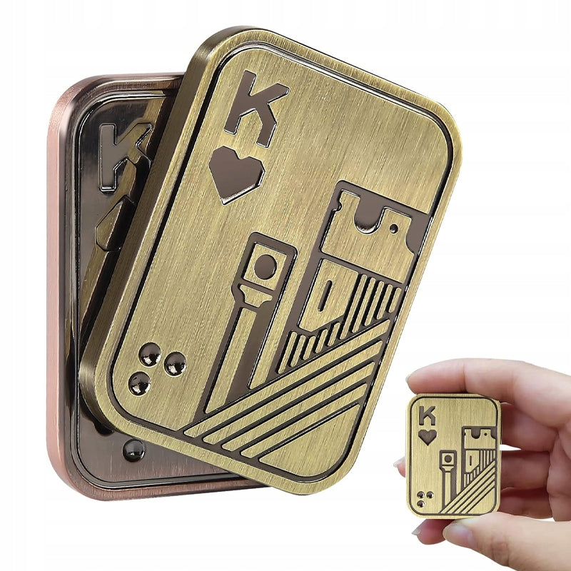 METAL POKER FIDGET SLIDER, ADULT METAL FIDGET TOYS ANXIETY STRESS