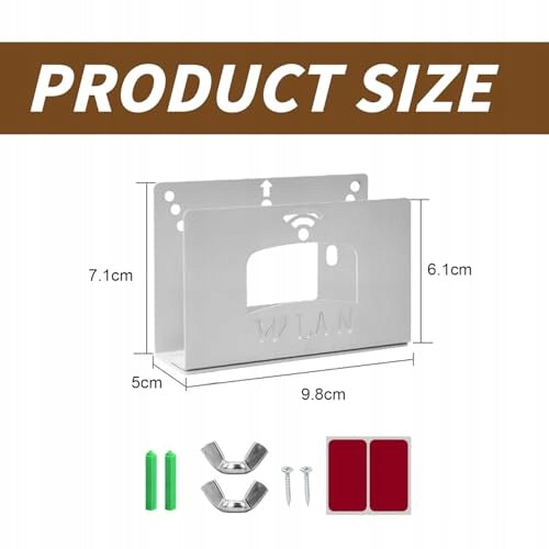 METAL ROUTER WALL MOUNT MINIMALIST FOR HOME OFFICE Steel Manufacturer code Bez marki