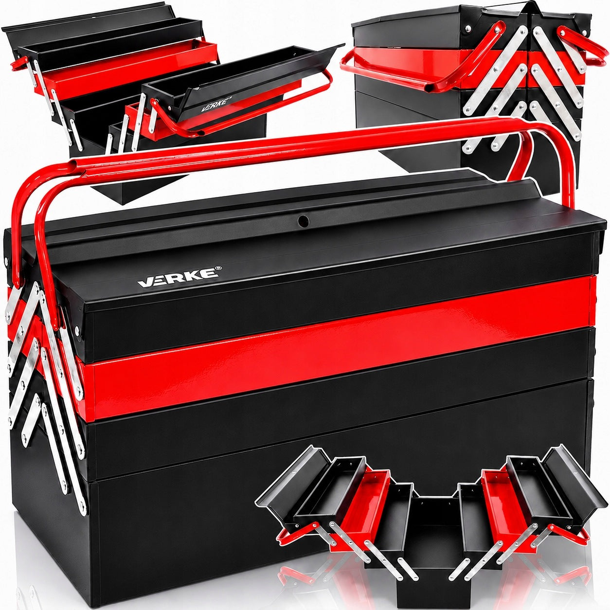 METAL TOOL BOX ORGANIZER TOOL BOX FOLDING