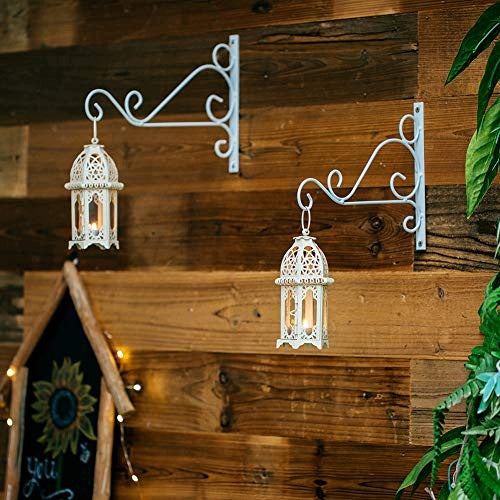 METAL WALL BRACKET FOR HOME GARDEN PLANTS SET OF 2 PIECES STEEL Manufacturer code SWC5908151388297