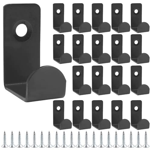 METAL WALL HOOKS BLACK 20 PCS WALL MOUNT KIT Brand no brand